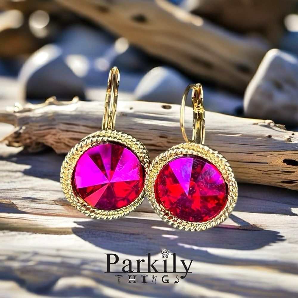 Handcrafted earrings with Swarovski crystal